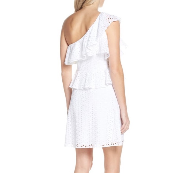 NWT Lilly Pulitzer Josey Dress Eyelet One Shoulder - Picture 2 of 8
